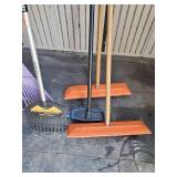 Yard Tool Lot Rakes  and others