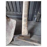 Solid Shovel, Pick Axe, and Axe
