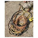 Lot of Extension Cords Rope power Strip and more