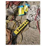 Lot of Extension Cords Rope power Strip and more