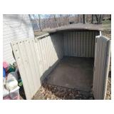 Large Heavy Duty Plastic Storage Shed/Container 52" x 52" x 78" Perfect for the Riding Lawnmower!!