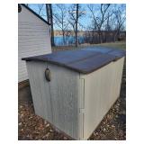 Large Heavy Duty Plastic Storage Shed/Container 52" x 52" x 78" Perfect for the Riding Lawnmower!!