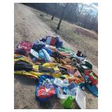 WHOA Look at all this Lake fun!!!!!   Floaties of all types Some Still New and Life Jackets with Much Much More