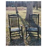 2 Beautiful quality Outdoor Rocking Chairs in Solid Condition