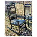 2 Beautiful quality Outdoor Rocking Chairs in Solid Condition