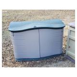 2 Large Heavy Duty Plastic Storage Sheds / One in perfect condition, other needs door repair