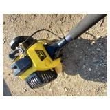 John Deere Push Lawnmower and Weed eater   Mower Works Weed Eater Needs work