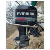 Boat Apache Seamaster Deck Boat with Evinrude 200HP Vindicator Outboard Motor and Stainless Steel two Axel Trailer