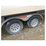 Boat Apache Seamaster Deck Boat with Evinrude 200HP Vindicator Outboard Motor and Stainless Steel two Axel Trailer