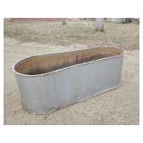 Large Galvanized Steel Water Trough/flower Garden Lawn Décor