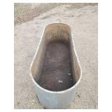 Large Galvanized Steel Water Trough/flower Garden Lawn Décor