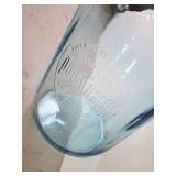 Vintage Large Glenwood Mpls. Mn Blue Glass Water Jug