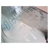 Vintage Large Glenwood Mpls. Mn Blue Glass Water Jug