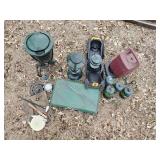 Camping Lot  Coleman Propane Campstove, Small Propane Tanks, Coleman Lantern and case and More