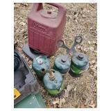 Camping Lot  Coleman Propane Campstove, Small Propane Tanks, Coleman Lantern and case and More