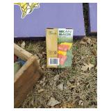 Outdoor Game Lot  Bag Board, Bags in Vintage Dupont Dynamite Box, Croquet and Bocce Ball