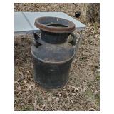 Awesome Long Folding Table with Extension Legs and Milk Can