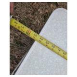 Awesome Long Folding Table with Extension Legs and Milk Can