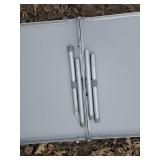 Awesome Long Folding Table with Extension Legs and Milk Can