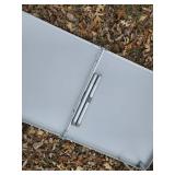 Awesome Long Folding Table with Extension Legs and Milk Can