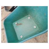 2 Wheel Barrows   One is Metal and in Good Condition other is Plastic and needs repair or for light use