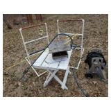 Lawn Golf, Folding Wooden Table, Garden Hose with roller, Flower Hooks and More