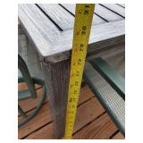 Patio/Deck Table with 4 Chairs and Umbrella Stand Umbrealla not included