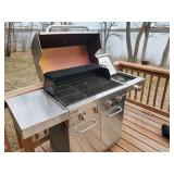 Charbroil Grill with Propane Tank and cover   Grill works as it should and is in Good Condition