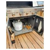 Charbroil Grill with Propane Tank and cover   Grill works as it should and is in Good Condition