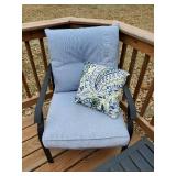 Deck Furniture with Cushions and Pillow Two Chairs Coffee Table and Love Seat