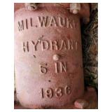 Heavy 1935 TF & S Co. Milwaukee Wisconsin Hydrant Approx 4