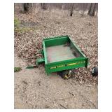 Metal John Deere Pull Behind Card Model MC519