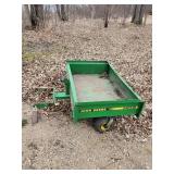 Metal John Deere Pull Behind Card Model MC519
