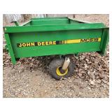 Metal John Deere Pull Behind Card Model MC519