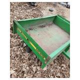 Metal John Deere Pull Behind Card Model MC519