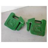 2 - 40lb 20KG Each John Deere Weights