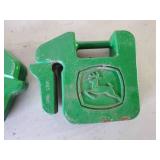 2 - 40lb 20KG Each John Deere Weights