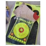 45 Auto Ammo, Targets, and Gun Clips with Some Ammo in them, and Gun Lock