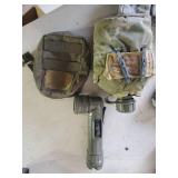 Authentic Lot of Military items, Belt Shovel Canteen and More