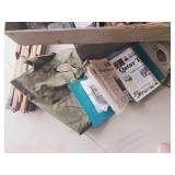 LARGE Military Lot, Military 2-tiered Wooden Box, Folding Cot with foam pad, Large Ammo Shell, Patches, And SO Much More