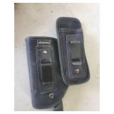 Vintage U.S Leather Gun Holsters Enger-Kress and 2 knife Clip on Sheaths