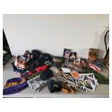 Harley Davidson Lot of Emblems,Large Sturgis Flag,  DoRags, Hankys, Stickers Sunglasses and So Much More