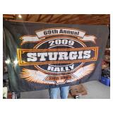 Harley Davidson Lot of Emblems,Large Sturgis Flag,  DoRags, Hankys, Stickers Sunglasses and So Much More