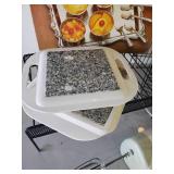 Kitchen Lot, with Waffle Iron, Pampered Chef Baking Dish with Lid, Hand Mixer and More