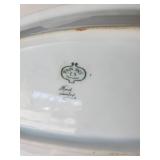 Beautiful Lot of Dishware Handmade Marcella Vibrant Red Dish, Liberty Blue Dishes one with Lid, Hand Painted made in Germany Phesant Dish and More