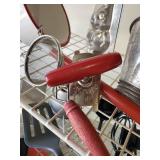 LARGE Lot of KitchenWare Almost Everything you could need, Measuring Cups, Anchor Hocking, Animal themed Heavy duty Corn no the Cob Sticks, Vintage Wood Handle Utinsels and More