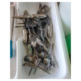 LARGE Lot of KitchenWare Almost Everything you could need, Measuring Cups, Anchor Hocking, Animal themed Heavy duty Corn no the Cob Sticks, Vintage Wood Handle Utinsels and More