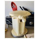 Bella Kitchen 3 Crock Slow Cooker/buffet Server Can opener, Iron, And More