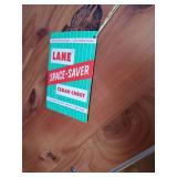 2 wooden Cabinets/side tables  one is a Lane Cedar Chest also Navajo rug/table runner