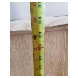 2 wooden Cabinets/side tables  one is a Lane Cedar Chest also Navajo rug/table runner